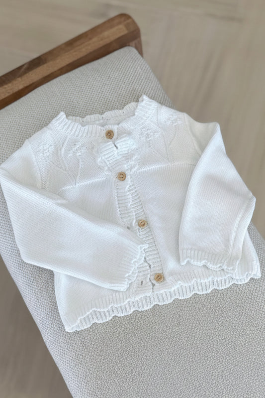 Cárdigan blanco