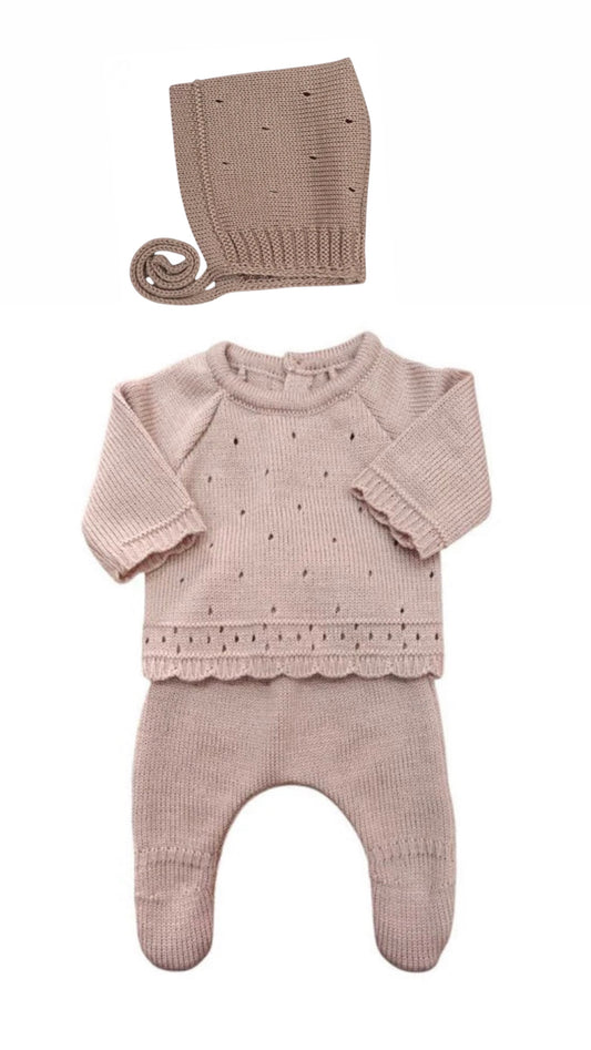 Conjunto Tejido con gorro